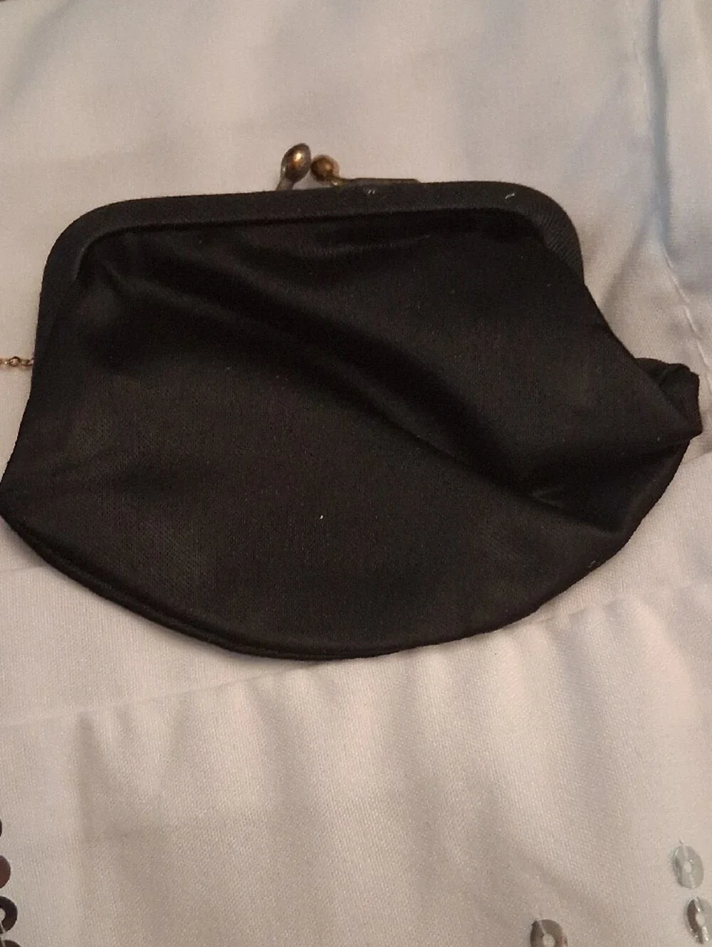 Black Velvet Clutch Bag MORRIS MOSKOWITZ